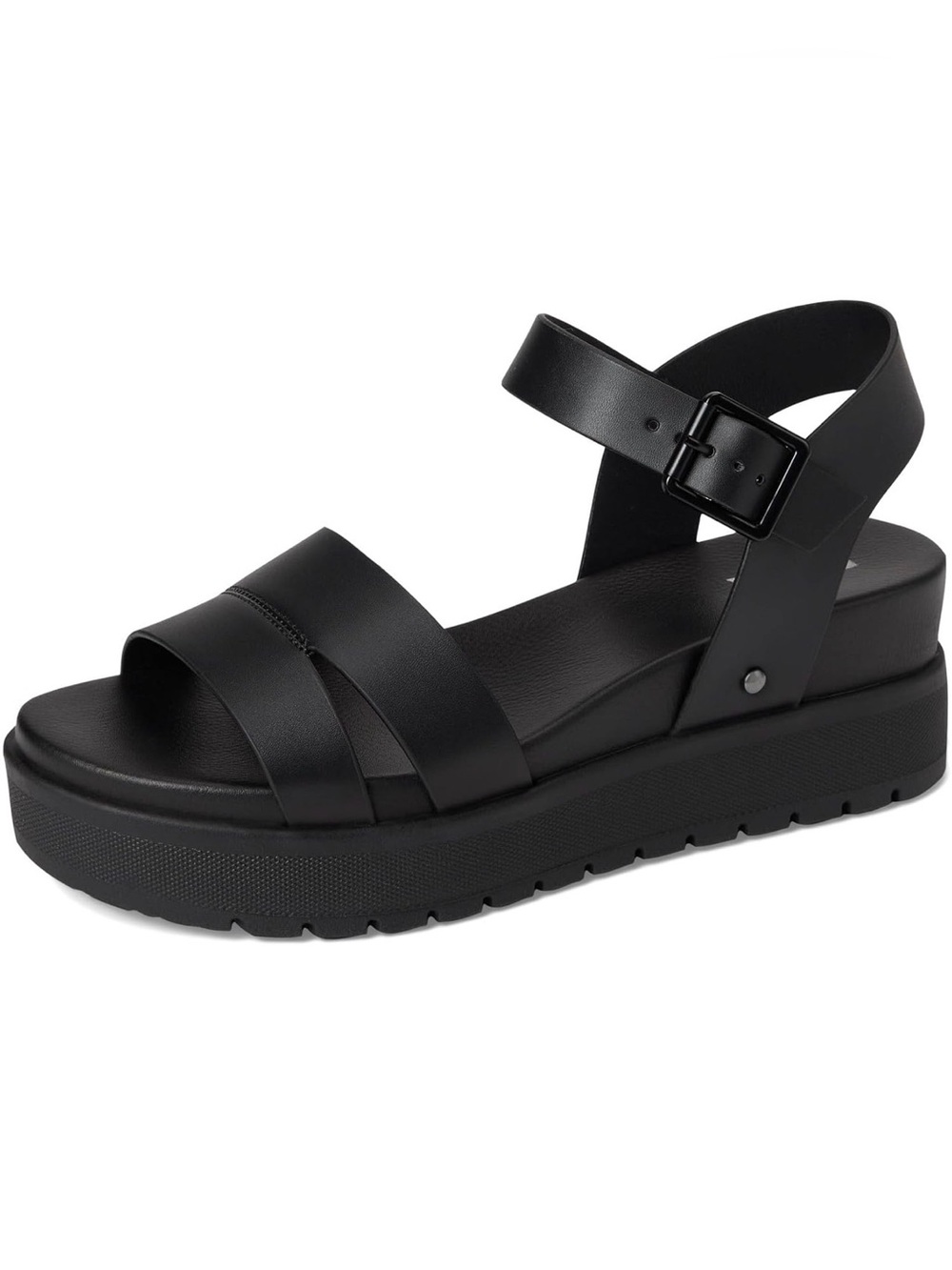 ♥️♥️ Mia Black Platform Ankle-Strap Sandals - Picture 8 of 8